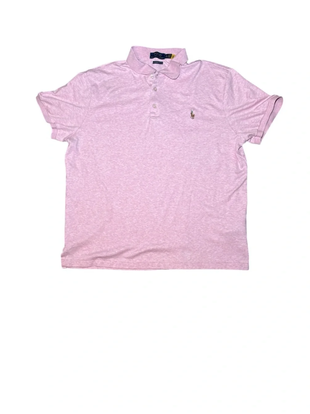 Polo Ralph Lauren Men's Custom Slim Fit Pink Polo Shirt XL